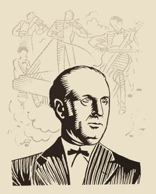 Joan Manén Planas (1883-1971), Catalan violinist and composer. Drawing, 1934