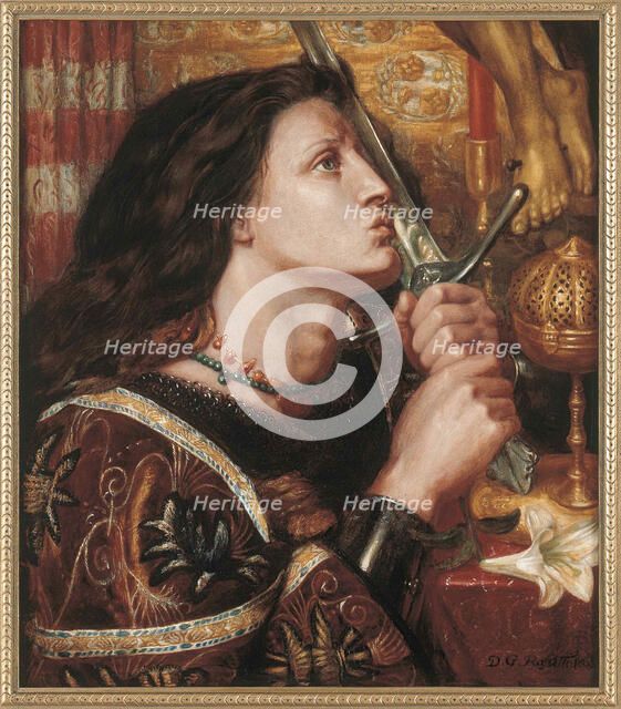 Joan of Arc, 1863. Creator: Rossetti, Dante Gabriel (1828-1882).