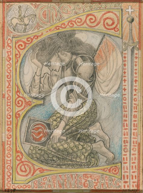 Joan of Arc, 1898. Creator: Jan Toorop.