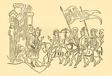 Joan of Arc Comes to the Court of the French King c1930. Creator: Unknown