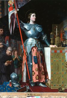 Joan of Arc at the Coronation of Charles VII in the Cathedral at Reims 1429, (c1800-1867). Artist: Jean-Auguste-Dominique Ingres