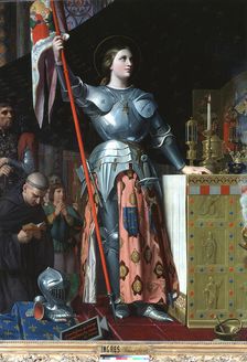 Joan of Arc at the Coronation of Charles VII in the Cathedral at Reims 1429, (c1800-1867). Artist: Jean-Auguste-Dominique Ingres