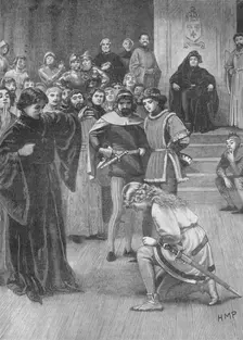 Joan of Arc before Charles VII of France, c1429 (1905). Artist: HMP