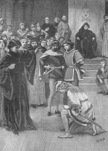 Joan of Arc before Charles VII of France, c1429 (1905). Artist: HMP