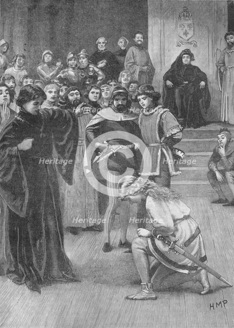Joan of Arc before Charles VII of France, c1429 (1905). Artist: HMP.