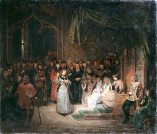 Joan of Arc before King Charles VII at Chinon, February, 1429 (c1811-1858)