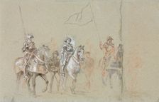 Joan of Arc, c. 1889. Creator: Ernest Meissonier (French, 1815-1891)