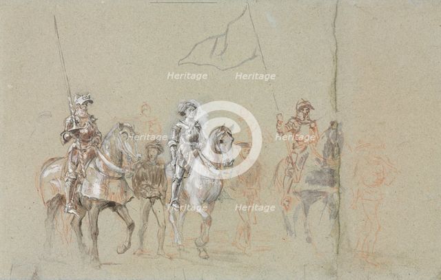 Joan of Arc, c. 1889. Creator: Ernest Meissonier (French, 1815-1891).