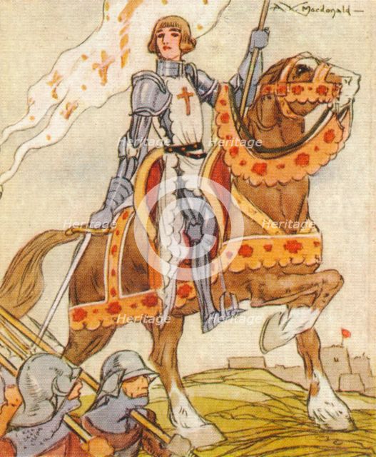Joan of Arc, (c1412-1431) 15th century French patriot and martyr, 1937. Artist: Alexander K MacDonald