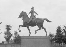 Joan of Arc - Equestrian statues in Washington, D.C., between 1922 and 1942. Creator: Arnold Genthe