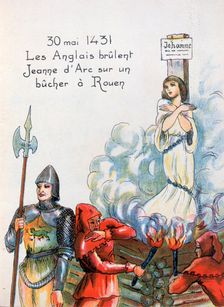 Joan of Arc executed by the English, 30 May 1431 (20th century)