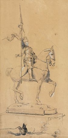 Joan of Arc on Horseback, c. 1889-1899. Creator: Emmanuel Fremiet (French, 1824-1910)