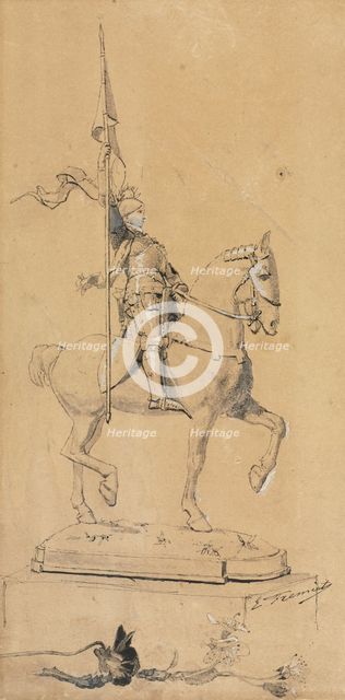 Joan of Arc on Horseback, c. 1889-1899. Creator: Emmanuel Fremiet (French, 1824-1910).