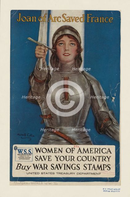 Joan of Arc saved France, 1918. Creator: William Haskell Coffin.