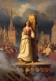 Joan of Arc's Death at the Stake (Right-Hand Part of 'The Life of Joan of Arc' Triptych), 1843. Creator: Hermann Anton Stilke