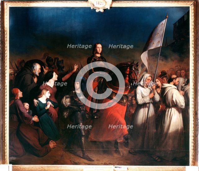 'Joan of Arc's entry into Orleans, Evening of the Liberation of the Town, 8 May 1429' (c1818-1862). Artist: Henry Sheffer