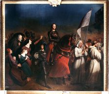 Joan of Arc's entry into Orleans, Evening of the Liberation of the Town, 8 May 1429 (c1818-1862). Artist: Henry Sheffer