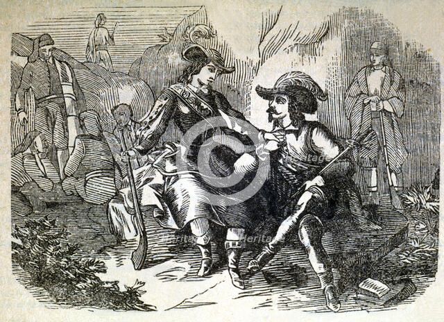 Joan Sala i Serrallonga (1594 - 1634), bandit and chief of a gang, detail of a nineteenth-century…