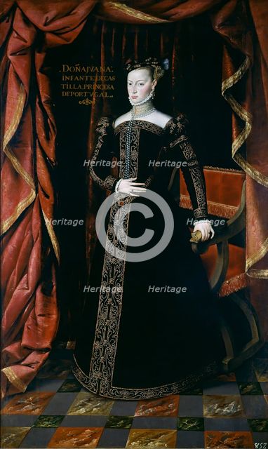Joanna of Austria, late 16th or early 17th century. Creator: Juan Pantoja de la Cruz.