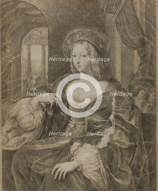 Joanna of Aragon, n.d. Creator: After Raffaello Sanzio, called Raphael  Italian, 1483-1531.
