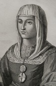 Joanna of Castile, (known as Joanna the Mad), (1479-1555), 1853. Creator: Antonio Roca Sallent