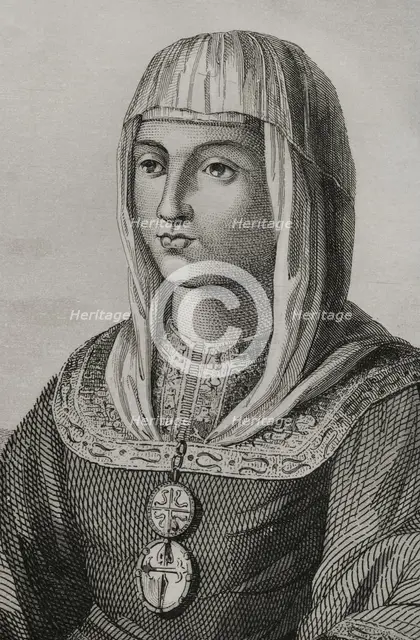 Joanna of Castile, (known as Joanna the Mad), (1479-1555), 1853. Creator: Antonio Roca Sallent.