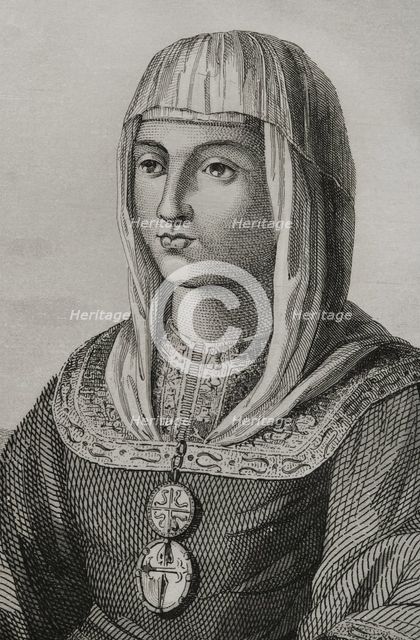 Joanna of Castile, (known as Joanna the Mad), (1479-1555), 1853. Creator: Antonio Roca Sallent.
