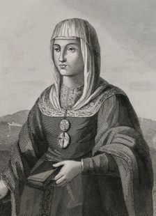 Joanna of Castile, (known as Joanna the Mad), (1479-1555), Queen of Castile (1504-1555)..., 1853. Creator: Antonio Roca Sallent