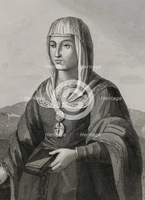 Joanna of Castile, (known as Joanna the Mad), (1479-1555), Queen of Castile (1504-1555)..., 1853. Creator: Antonio Roca Sallent.