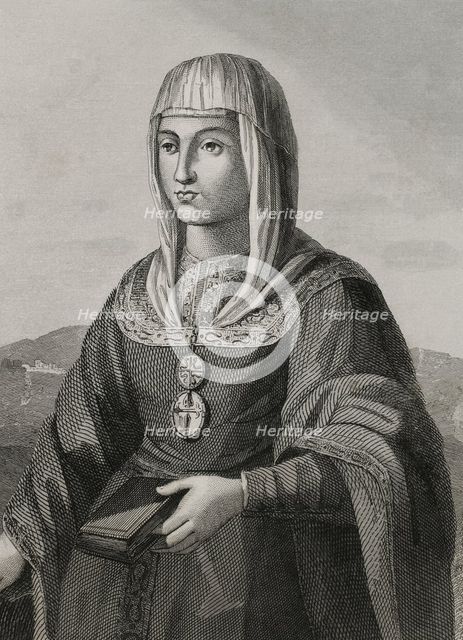 Joanna of Castile, (known as Joanna the Mad), (1479-1555), Queen of Castile (1504-1555)..., 1853. Creator: Antonio Roca Sallent.