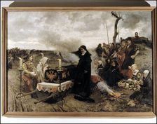 Joanna of Castile known as Joanna the Mad (1479-1555), Queen of Castile, Dona Joanna having a wa…