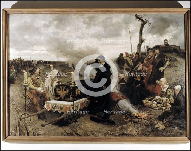 Joanna of Castile known as Joanna the Mad (1479-1555), Queen of Castile, 'Dona Joanna having a wa…