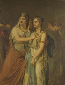 Joanna Cornelia Ziesenis-Wattier and Geertruida Jacoba Grevelink-Hilverdink..., 1800-1813. Creator: Louis Moritz