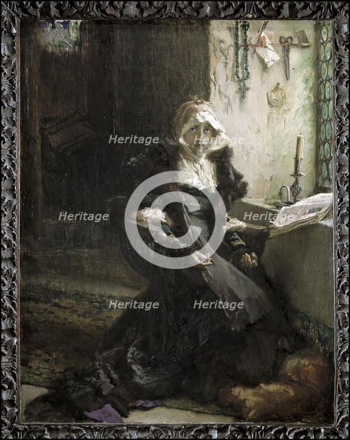 Joanna the Mad detained in Tordesillas' Joanna of Castile known as Joanna the Mad (1479-1555), Qu…