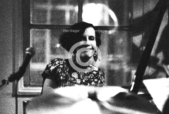 Joanne Brackeen, Tenor Clef, May 1991.   Artist: Brian O'Connor.