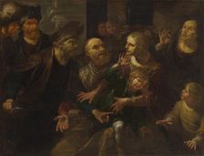 Joash is saved from Athaliah's wrath, First half of the 17th century. Creator: Assereto, Gioacchino (1600-1649)