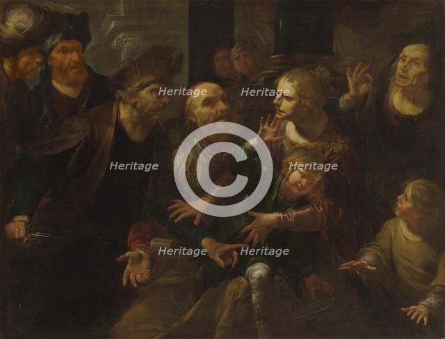 Joash is saved from Athaliah's wrath, First half of the 17th century. Creator: Assereto, Gioacchino (1600-1649).