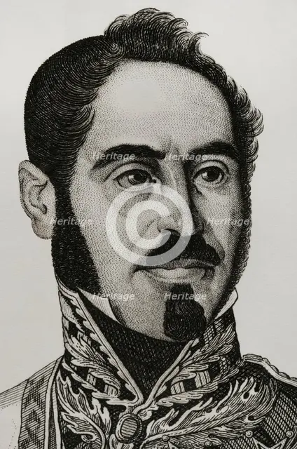 Joaquín Baldomero Fernández-Espartero Alvarez de Toro (1793-1879), 1845. Creators: Pedro Celestino Mare, Manuel Miranda.