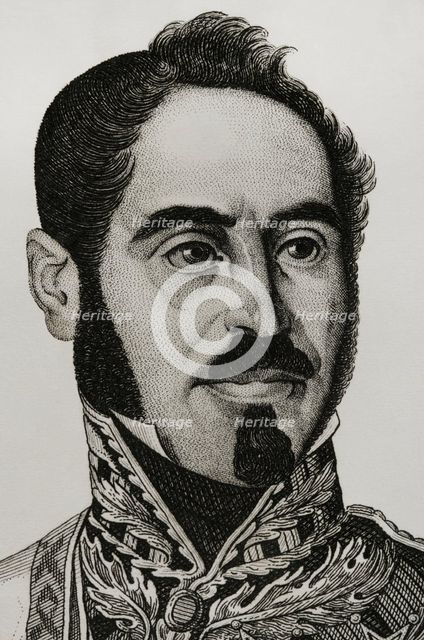 Joaquín Baldomero Fernández-Espartero Alvarez de Toro (1793-1879), 1845. Creators: Pedro Celestino Mare, Manuel Miranda.