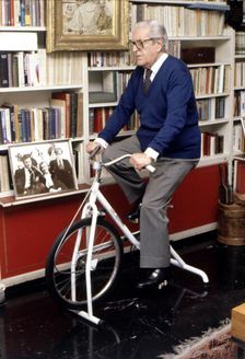 Joaquin Calvo Sotelo (1905-1993), Spanish writer, photo at his home in 1989