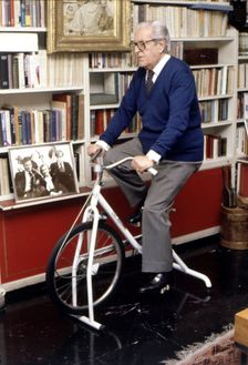 Joaquin Calvo Sotelo (1905-1993), Spanish writer, photo at his home in 1989