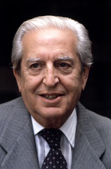 Joaquin Calvo Sotelo (1905-1993), Spanish writer, portrait, 1975
