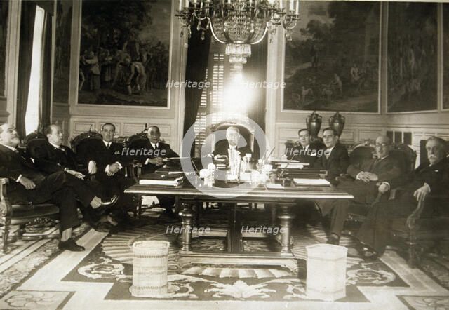 Joaquin Chapapietra and Torregrosa (1871-1951), Spanish politician presiding a Council of Ministe…