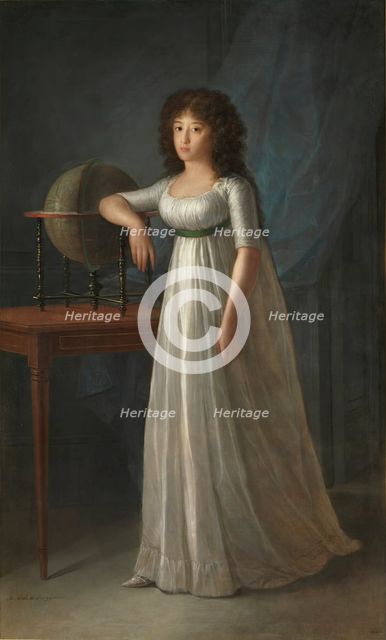 Joaquina Téllez-Girón, daughter of the 9th Duke and Duchess of Osuna, 1798. Creator: Agustin Esteve y Marqués.
