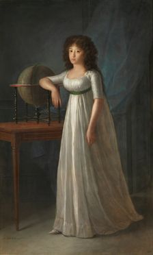 Joaquina Téllez-Girón, daughter of the 9th Duke and Duchess of Osuna, 1798. Creator: Agustin Esteve y Marqués