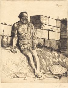 Job, 1st plate. Creator: Alphonse Legros