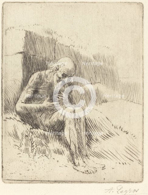 Job, 2nd plate. Creator: Alphonse Legros.