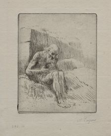 Job (2nd Plate). Creator: Alphonse Legros (French, 1837-1911)