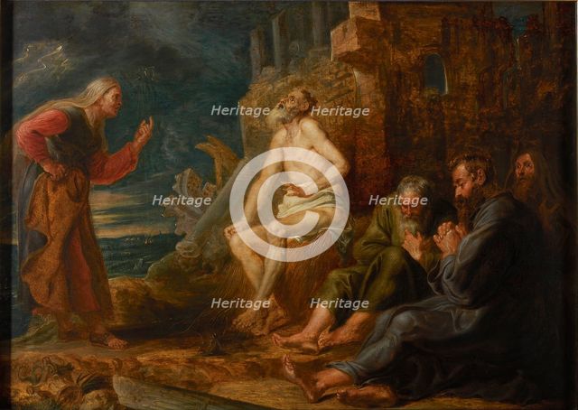 Job on the Dung Heap, 1650. Creator: Rubens, Pieter Paul (1577-1640).