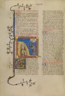 Job on the Dung Heap, about 1360-1370. Creator: Master of Jean de Mandeville